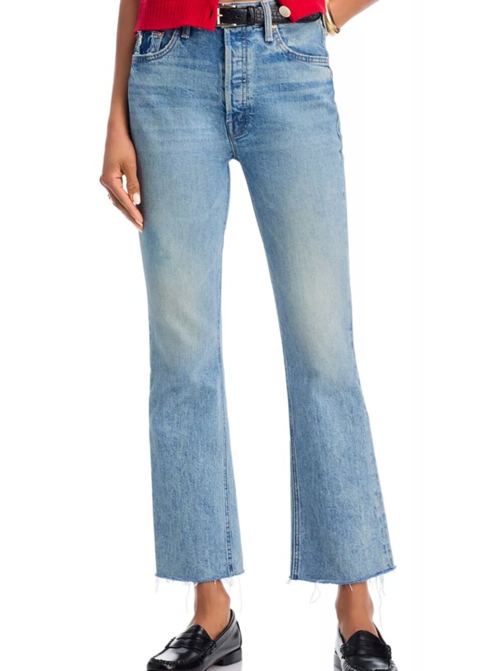 Mother High Rise Ankle Jeans
